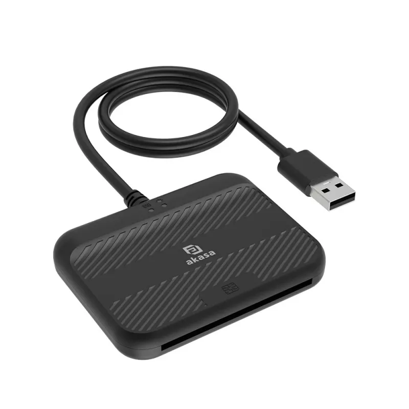 Akasa ulkoinen elektroninen ID- ja SmartCard-lukija I2C-muistikortti SLE4418 SLE4428