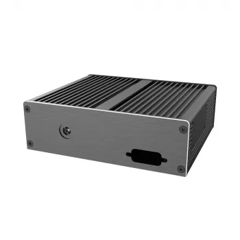 Akasa Ashton T ASUS Tinker Board 3N SBC -kotelo kahdella Single LAN -portilla, tuuletinon, musta alumiini