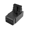 Akasa G-Nexus P16 Plus 90 astetta 12V-2x6 metallikuorinen GPU-virtasovitin - musta