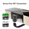 Akasa G-Nexus P16 Plus 90 astetta 12V-2x6 metallikuorinen GPU-virtasovitin - musta