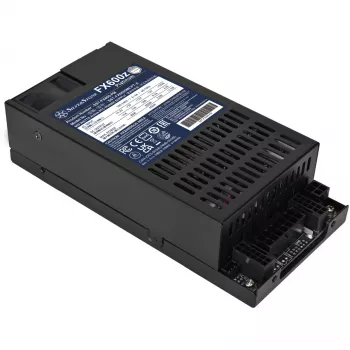 SILVERSTONE TECHNOLOGY FX600z Platinum 600W täysin modulaarinen virtalähde musta