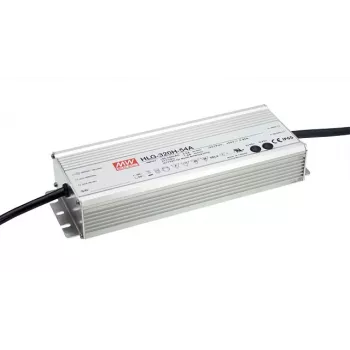 Mean Well HLG-320H-24B 320W 24V LED-ajuri IP67 himmennettävä