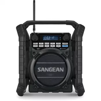 Sangean U-4 DBT+ (Utility 40) kannettava DAB+/FM-radio Bluetoothilla, musta
