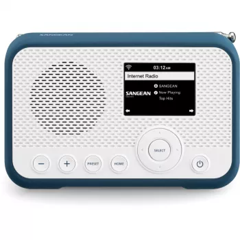 Sangean WFR-39 White - Ink Blue kannettava internet-radio