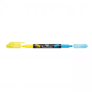 Pentel Twin Checker SLW8-GS yliviivauskynäsarja, sekalaiset värit, 8 kpl