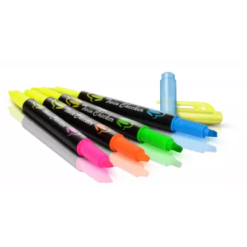 Pentel Twin Checker SLW8-GS yliviivauskynäsarja, sekalaiset värit, 8 kpl