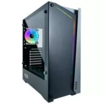 AZZA Apollo 430B-DF2 pelikotelo Mid Tower ATX, teräsetu, musta, 1x digitaalinen RGB, Retail
