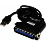 Exsys EX-1300-2 USB-rinnakkaisportti-sovitinkaapeli - 1m - musta