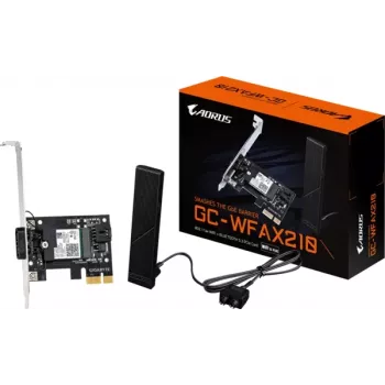 GIGABYTE GC-WFAX210 Wi-Fi 6E PCIe x1 -laajennuskortti Bluetooth 5.2:lla