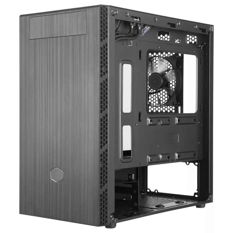 Cooler Master MasterBox MB400L Micro-ATX Mini Tower, teräs, suljettu sivupaneeli, ilman virtalähdettä
