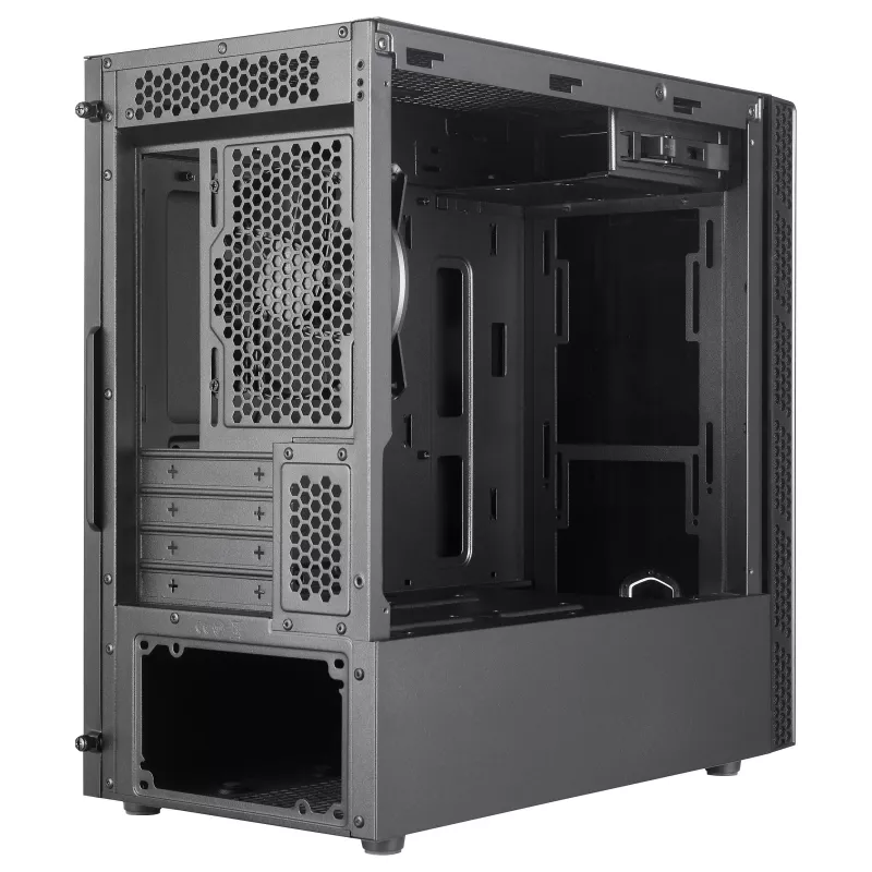 Cooler Master MasterBox MB400L Micro-ATX Mini Tower, teräs, suljettu sivupaneeli, ilman virtalähdettä