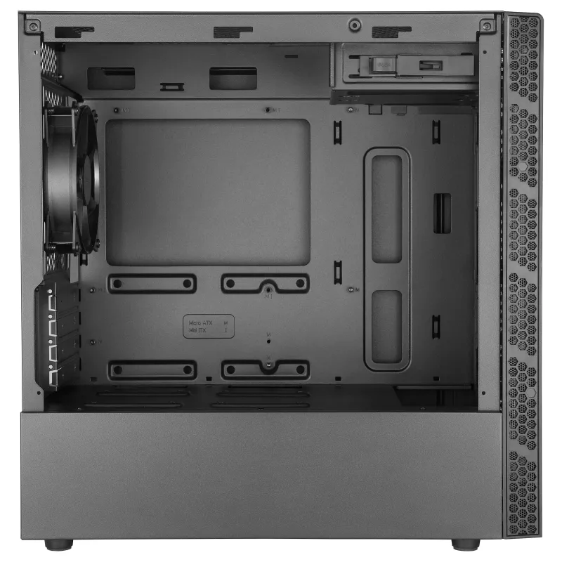 Cooler Master MasterBox MB400L Micro-ATX Mini Tower, teräs, suljettu sivupaneeli, ilman virtalähdettä