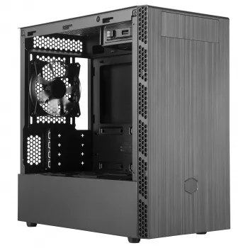 Cooler Master MasterBox MB400L Micro-ATX Mini Tower, teräs, suljettu sivupaneeli, ilman virtalähdettä