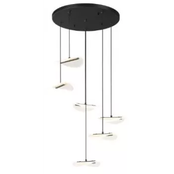 MILALI 44 cm riippuvalaisin mattamusta E27