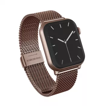 BURGA Metal Mesh Elegance Apple Watch -ranneke 38/40 mm rosekulta