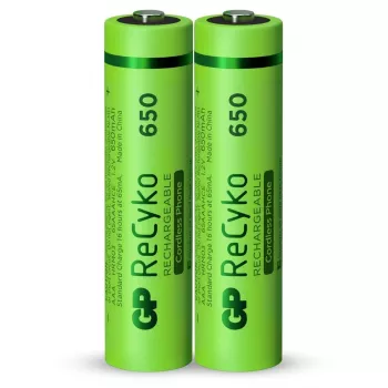 GP ReCyko AAA Micro NiMH akku 650 mAh 1,2V 2 kpl blister