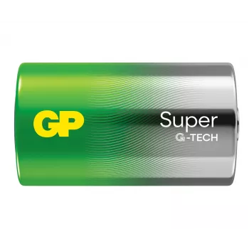 GP Batteries Super Alkaline D-paristo 1,5V 4 kpl:n pakkaus (LR20) läpipainopakkaus