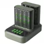 GP Battery M452 telakointiasema pyöreiden kennojen laturi NiMH Micro AAA Mignon AA (GPRCKCHM452D457)