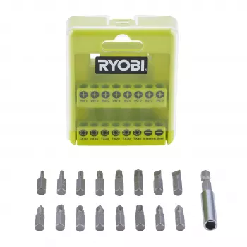 Ryobi RAK17SD 17-osainen ruuvauskärkisarja