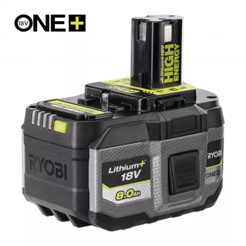 RYOBI ONE+ 18V 8,0 Ah HIGH ENERGY litiumioniakku RB1880T
