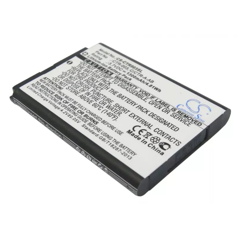 Cameron Sino akku CTR-003 Nintendo 3DS:lle, 2DS XL:lle, Switch Pro Controllerille