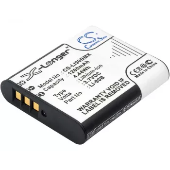 CAMERON SINO Li-90B Li-92B vara-akku Olympus-kameroihin (1270mAh, 3,7V, Li-Ion)