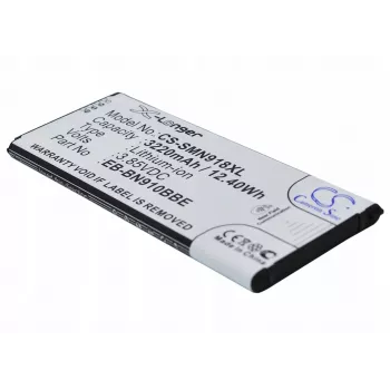 Cameron Sino akku EB-BN910BBE Samsung Galaxy Note 4 (3220 mAh, 3,85 V, Li-Ion, musta)