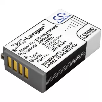 Cameron Sino CS-NKJ150MX vara-akku Nikon EN-EL24 (850mAh, 7,2V, Li-Ion)