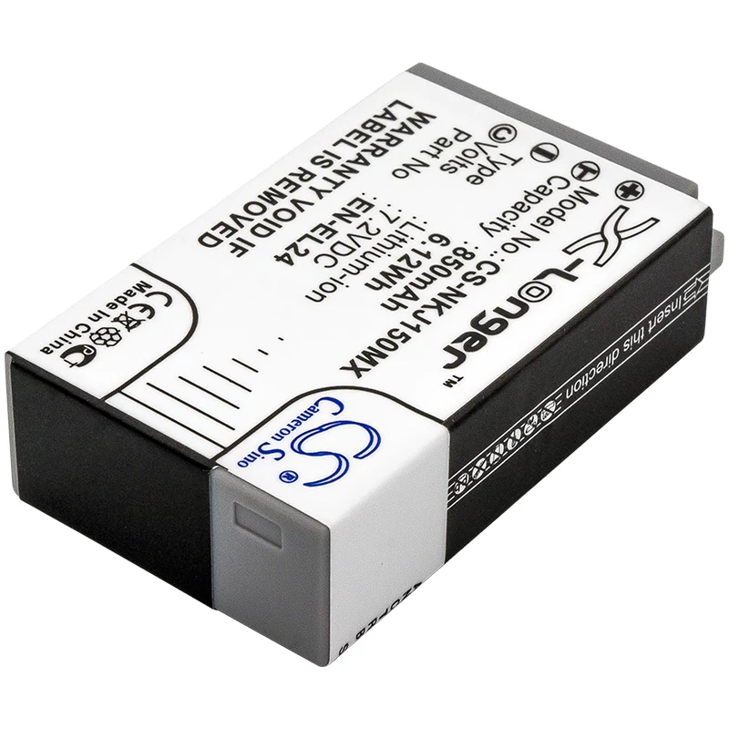 Cameron Sino CS-NKJ150MX vara-akku Nikon EN-EL24 (850mAh, 7,2V, Li-Ion)
