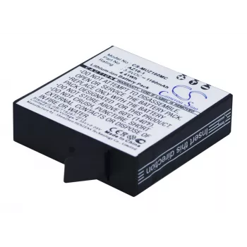 CAMERON SINO vaihtoakku AZ16-1 / AZ16 Xiaomi Yi 4K / 4K+ / Lite -actionkameralle - 1400mAh 3,85V Li-ion (CS-MUZ160MC)