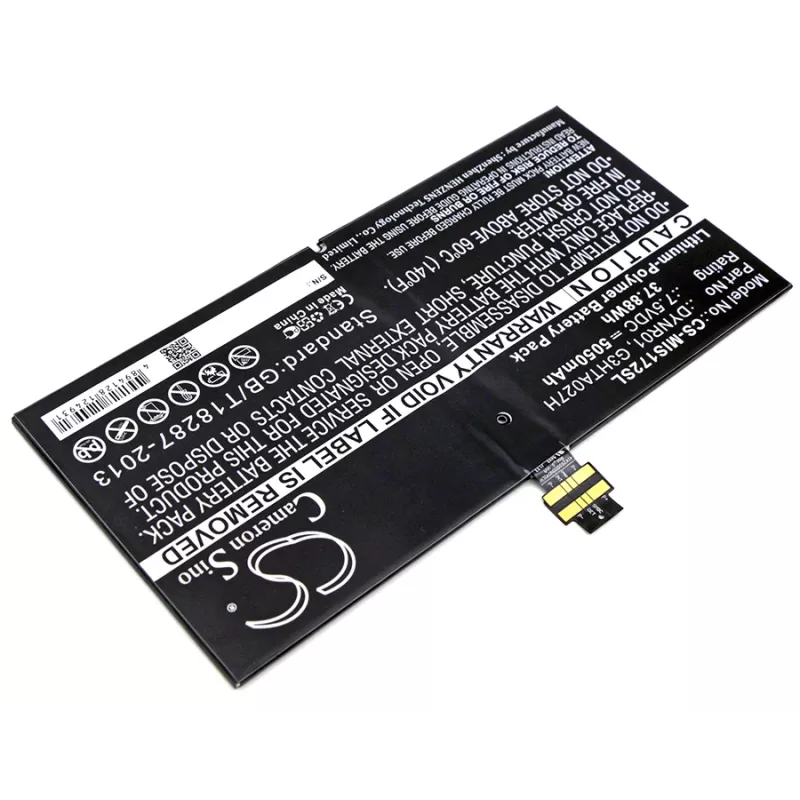 CAMERON SINO akku tyyppi DYNR01 G3HTA027H Microsoft Surface Pro 4 1724 / CS-MIS172SL