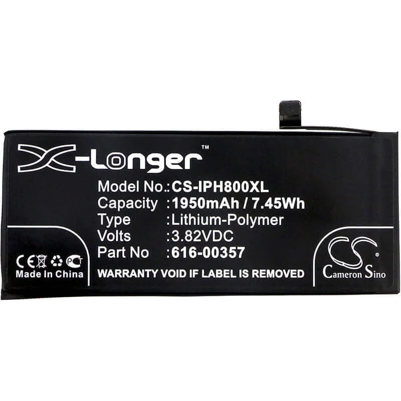CAMERON SINO vara-akku Apple iPhone 8 (tyyppi 616-00357, 616-00358) - 2200mAh, Li-Po, CS-IPH800XL