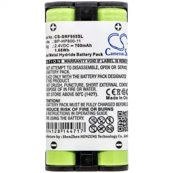 Cameron Sino akku BP-HP800-11 Sony MDR-RF995 MDR-RF995RK WH-RF400 -kuulokkeille CS-SRF955SL