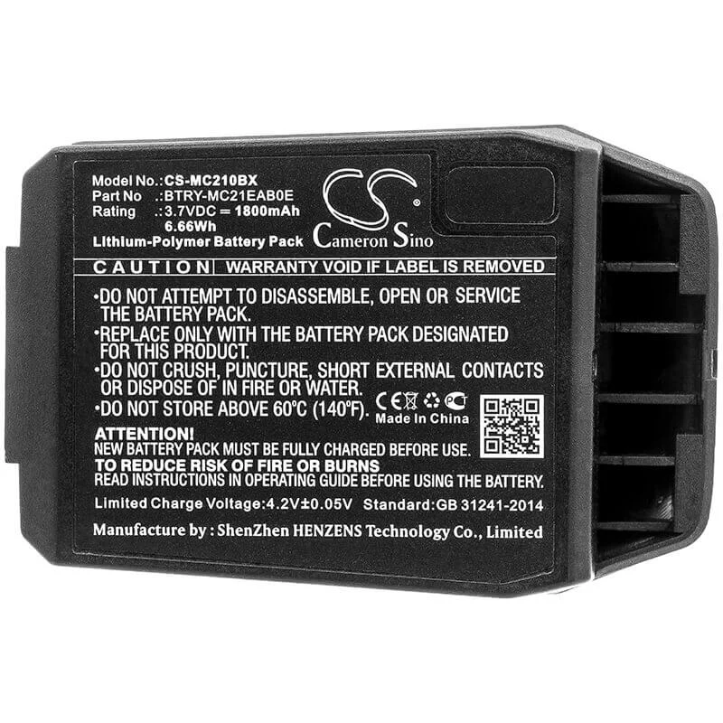 Cameron Sino akku tyyppi 82-105612-01 Motorola MC21 MC2100 MC2180 / CS-MC210BX