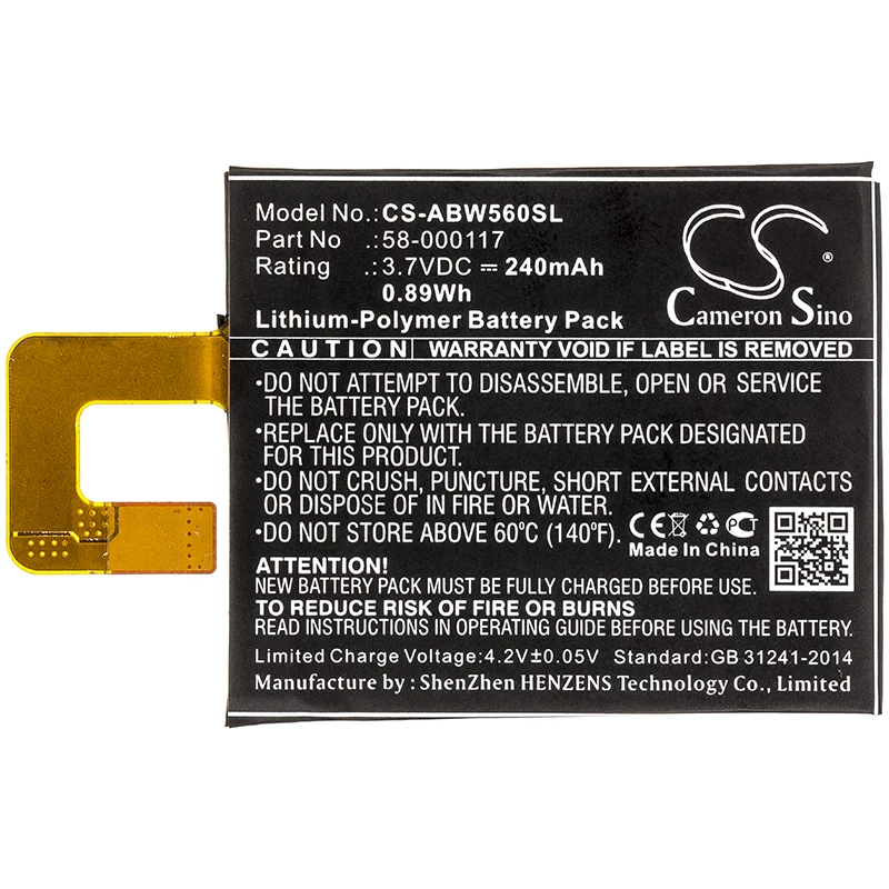 Cameron Sino akku tyyppi 58-000117 Amazon Kindle Oasis KO1 1 2 3 / CS-ABW560SL