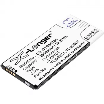 Cameron Sino vara-akku TLi028C1 TLi028C7 Alcatel 1B 2020 OT-5002 OT-5002A AT&T -laitteeseen CS-OTB502SL