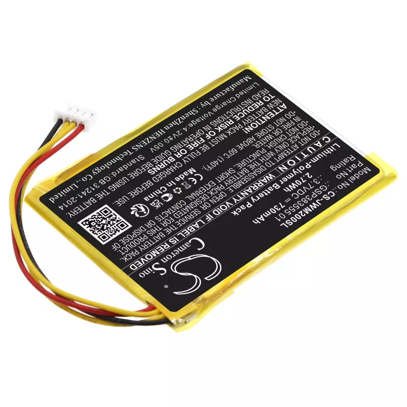 Cameron Sino akku tyyppi GSP383555 01 JBL Wind 2 / Wind2 -laitteeseen - CS-JWM200SL