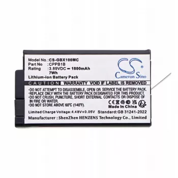 Cameron Sino akku GoPro Max 2, 1800mAh, Li-Ion, CPBB1B varaosa