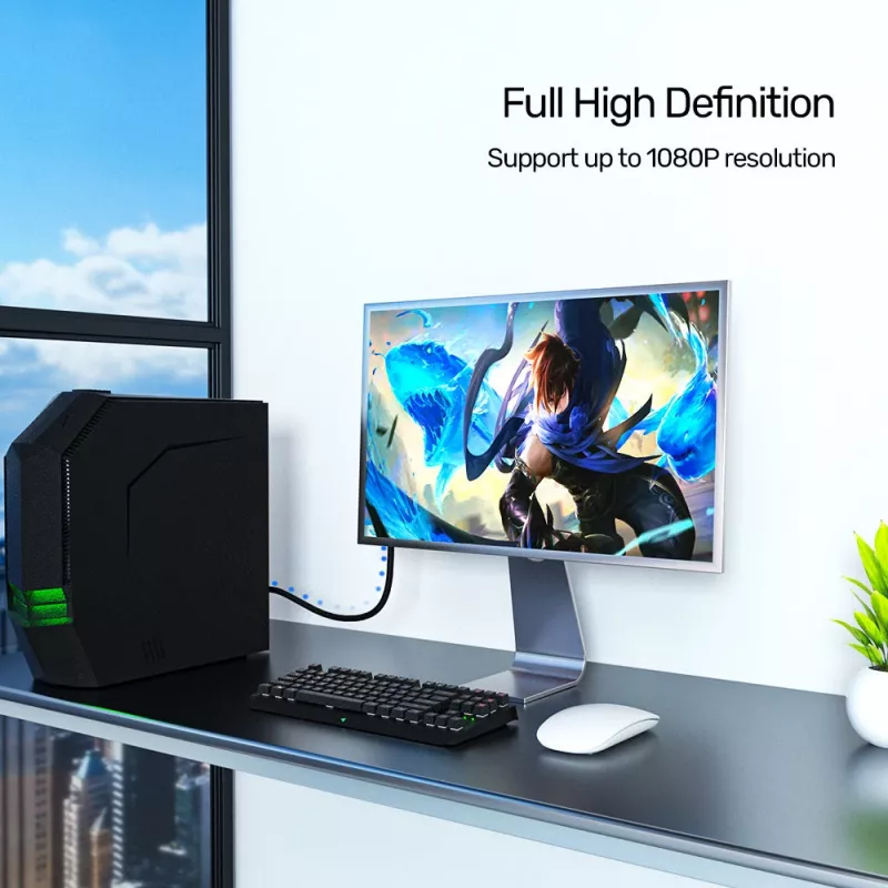 UNITEK Premium VGA HD15 M/M -kaapeli 20m (Y-C508G)
