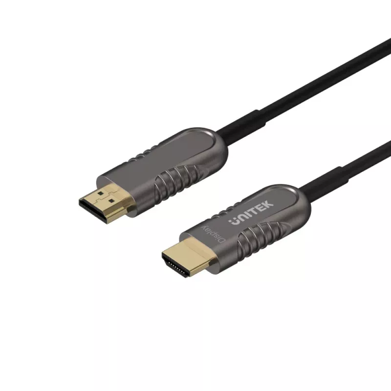 UNITEK Premium HDMI 60m aktiivinen optinen kaapeli - musta