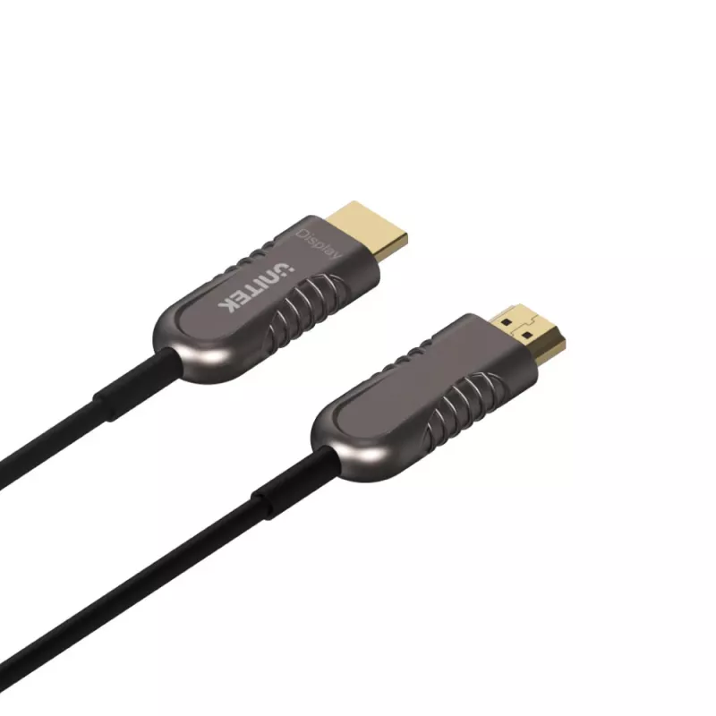 UNITEK Premium HDMI 60m aktiivinen optinen kaapeli - musta
