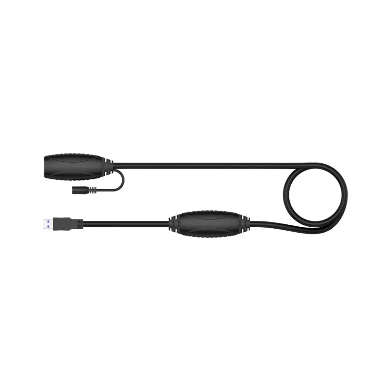 UNITEK USB 3.1 -aktiivinen jatkokaapeli 15m, signaalinvahvistin, musta