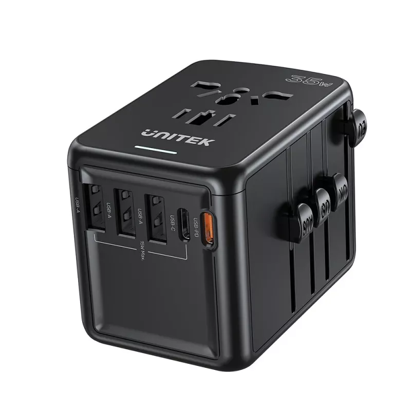 UNITEK Riad EU/US/UK/AUS PD 35W -matkalaturi