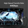UNITEK Active Optical HDMI 2.1 -kaapeli 8K 120Hz 70m musta