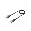 UNITEK Cat.8 S/FTP Ethernet-verkkokaapeli 10m RJ45 40Gbps 2000MHz kullattu musta