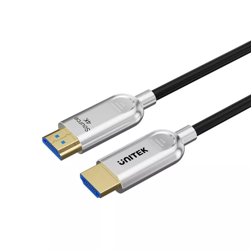 UNITEK HDMI 2.0 aktiivinen optinen kaapeli (AOC) 4K 60Hz 50m musta