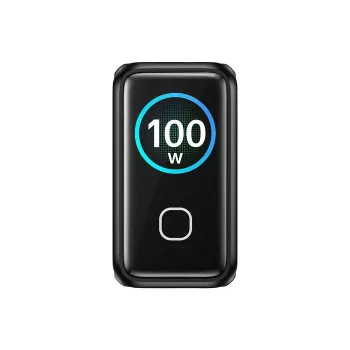 UNITEK GaN-laturi näytöllä 100W 3xUSB-C 1xUSB-A PD3.0 QC4.0 musta