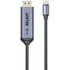UNITEK kaksisuuntainen USB-C–DisplayPort-kaapeli 16K 80Gbps HDR 1,8m
