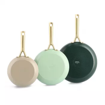 GreenPan Shades paistinpannusarja 3-osainen, 20+24+28 cm luonnonväri