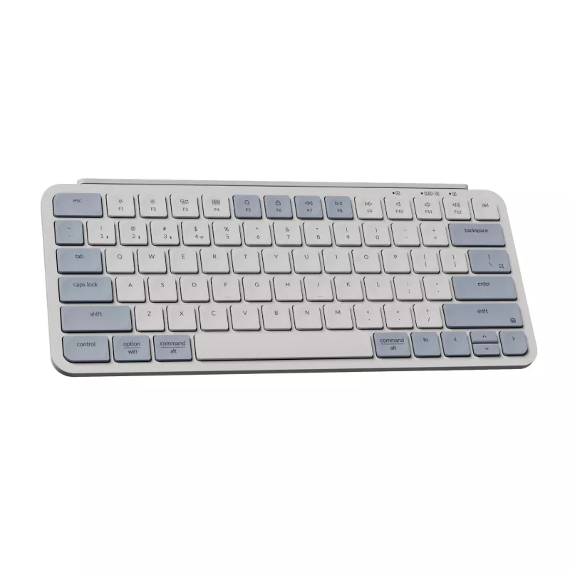 Keychron B1 Pro Ultra-Slim langaton mekaaninen näppäimistö valkoinen-sininen